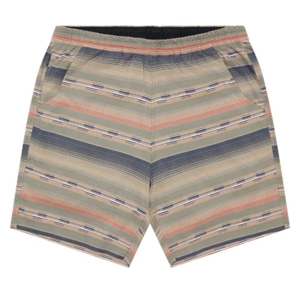 Texas Standard Waterloo Lined Swim Shorts Tejas Tan Olive Size XL 8" Inseam